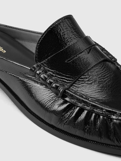 Black Crinkle Patent