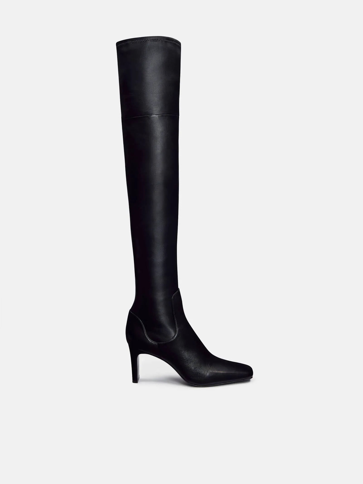 Black Stretch Leather