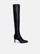 Black Stretch Leather