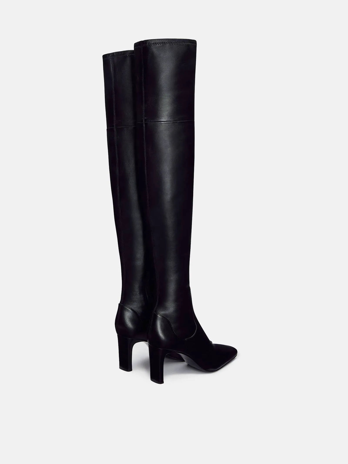 Black Stretch Leather