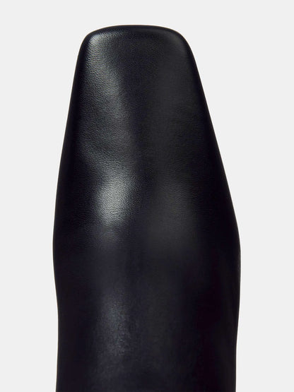 Black Stretch Leather