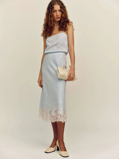 Sky Blue Jacquard