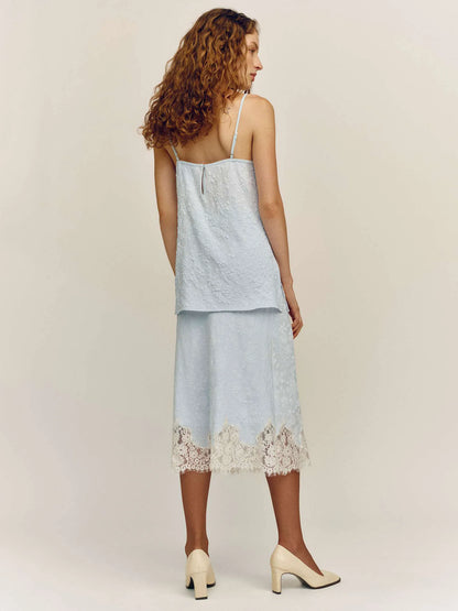 Sky Blue Jacquard