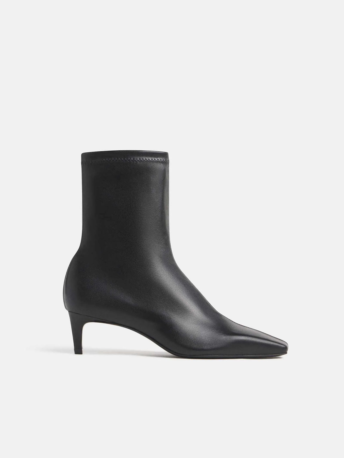 Black Stretch Leather