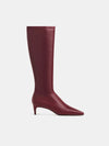Oxblood Stretch Leather