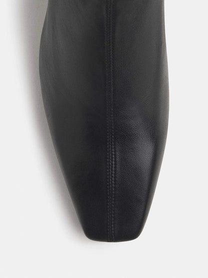 Black Stretch Leather
