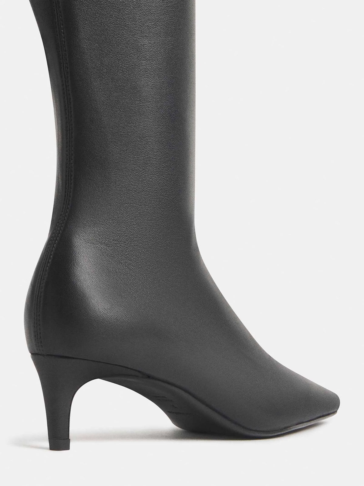 Black Stretch Leather