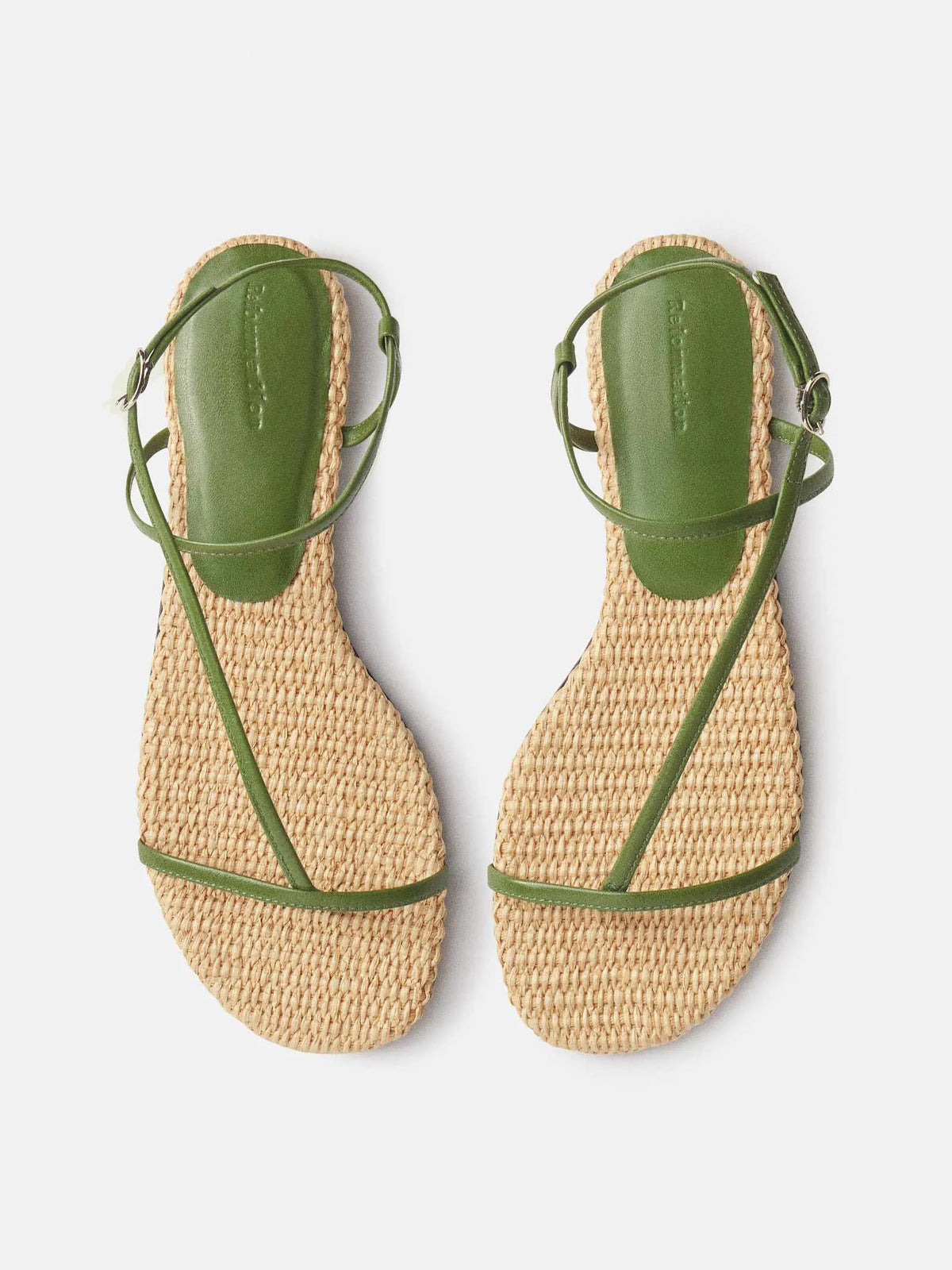 Natural Raffia Jade Leather