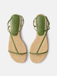 Natural Raffia Jade Leather