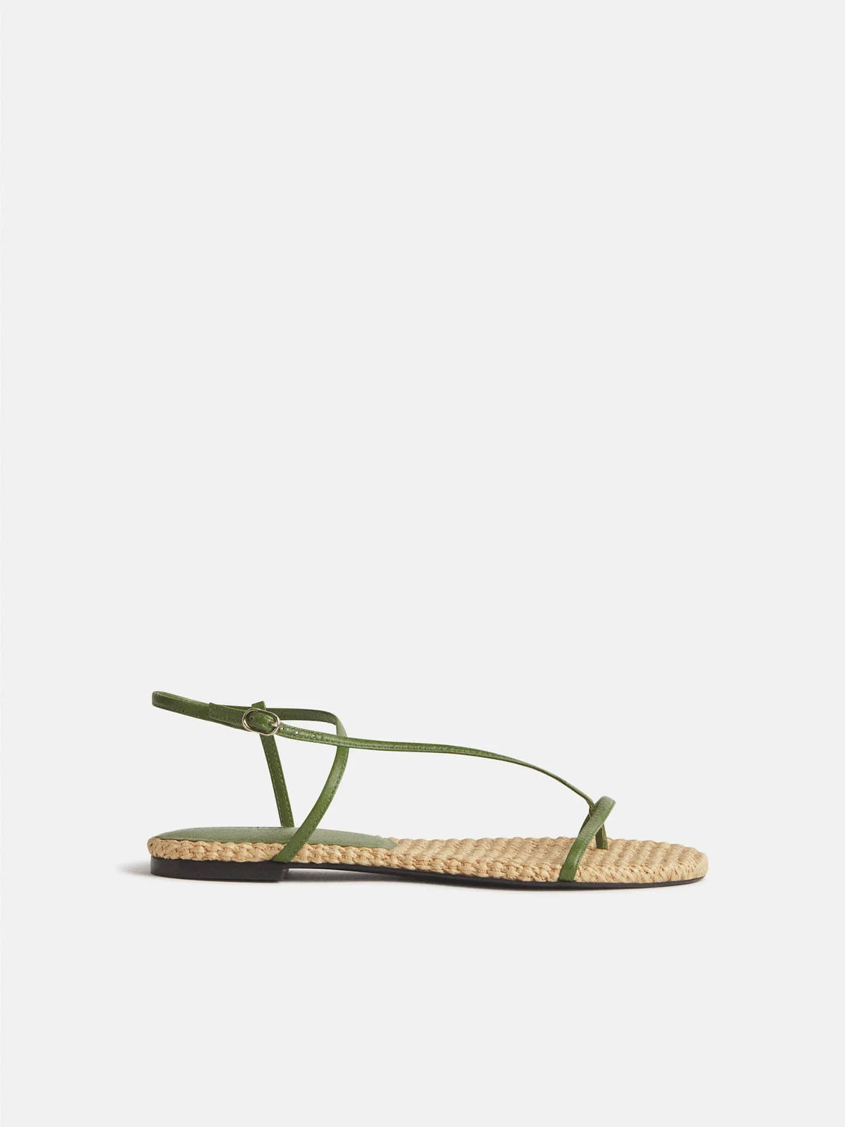Natural Raffia Jade Leather