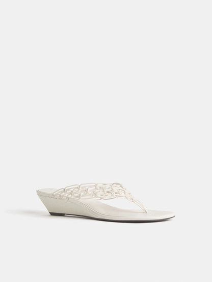 White Cotton Leather