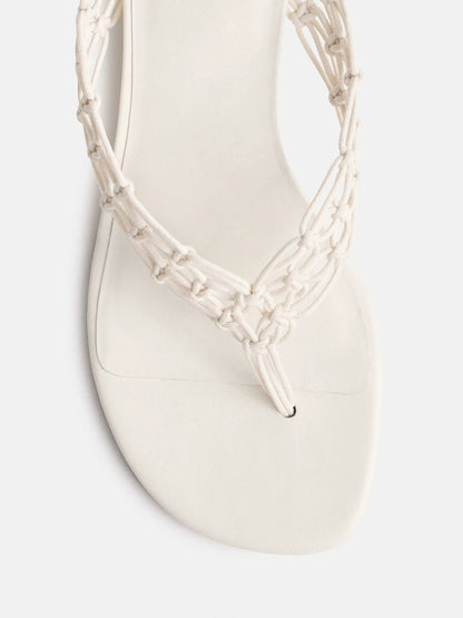 White Cotton Leather