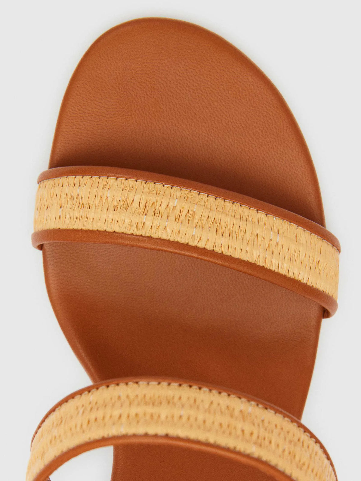 Natural Raffia Rum Leather