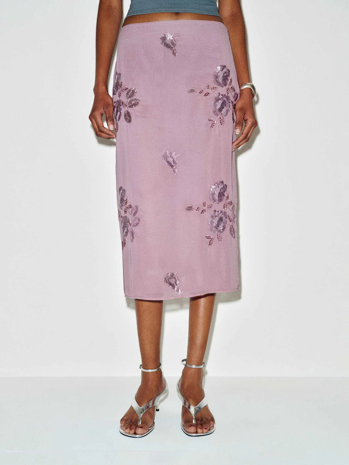 Purple Embellished