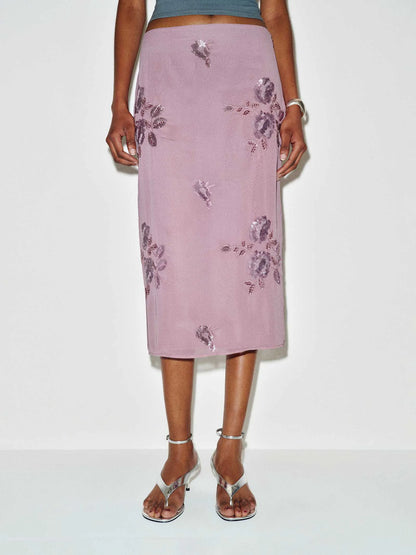 Purple Embellished