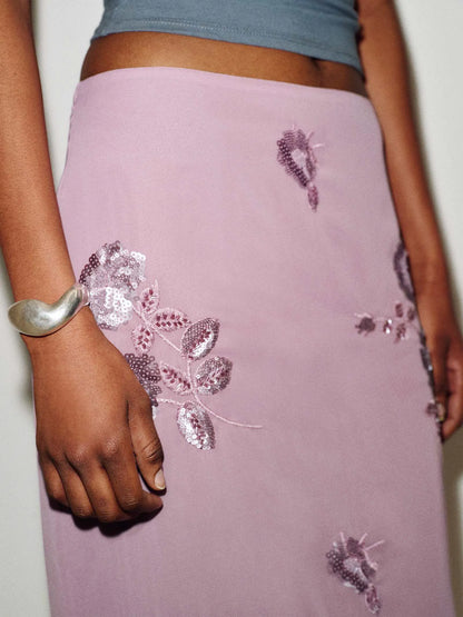 Purple Embellished