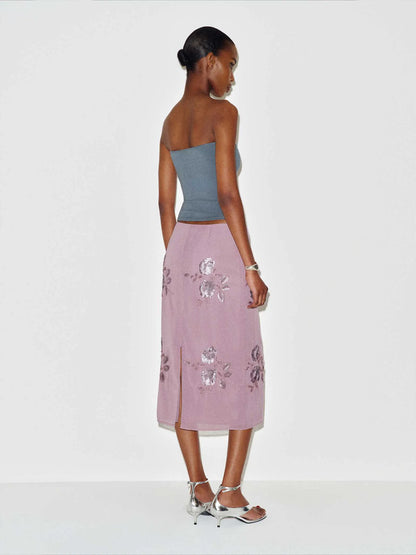 Purple Embellished