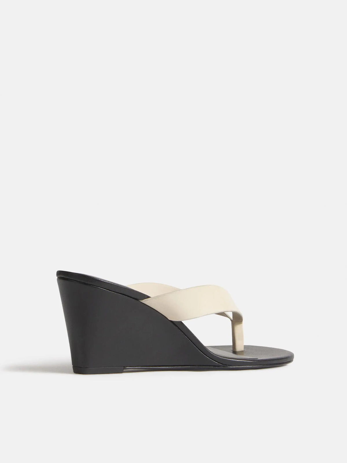 Almond Black Leather