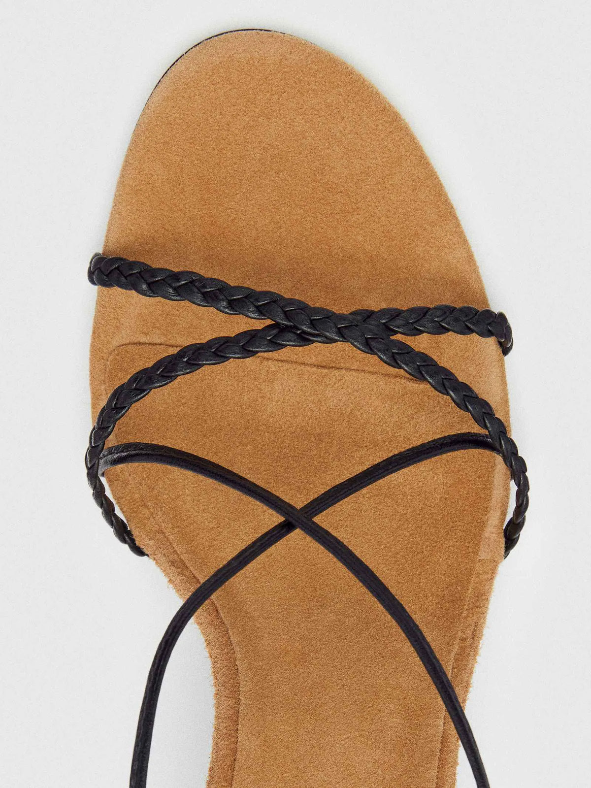 Black Leather Peanut Butter Suede