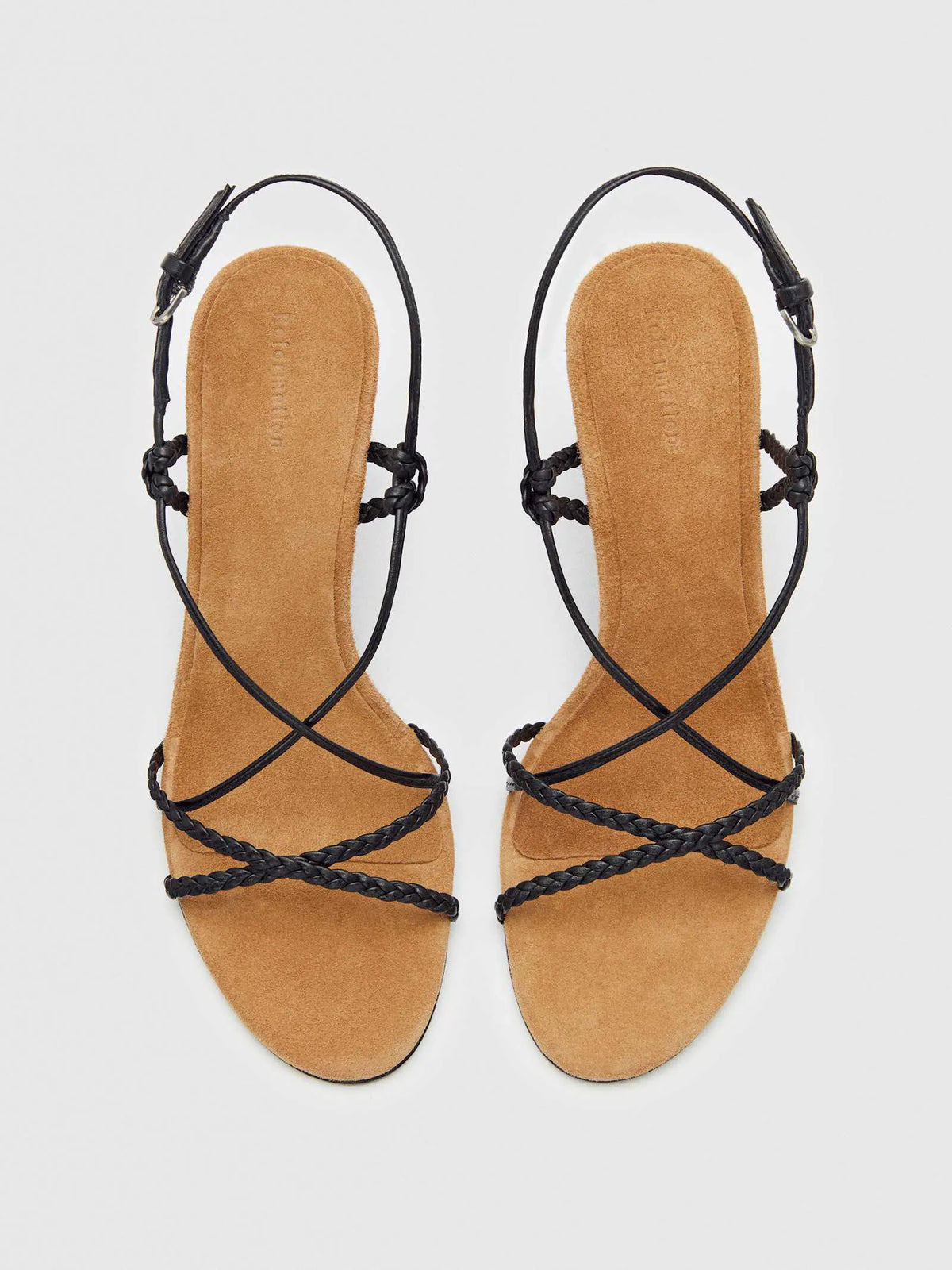 Black Leather Peanut Butter Suede