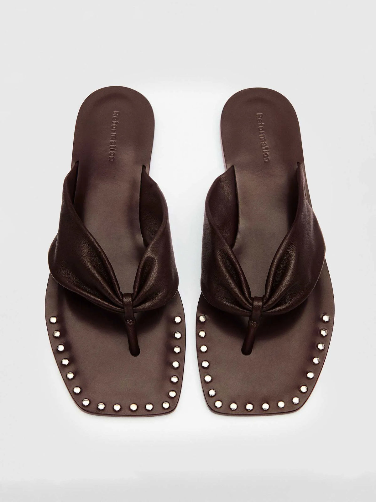 Espresso Leather Studs