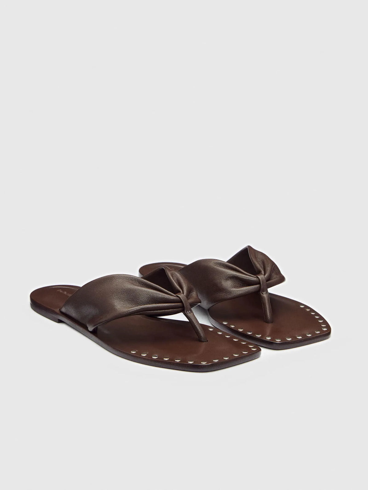 Espresso Leather Studs