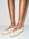 White Embroidered Linen