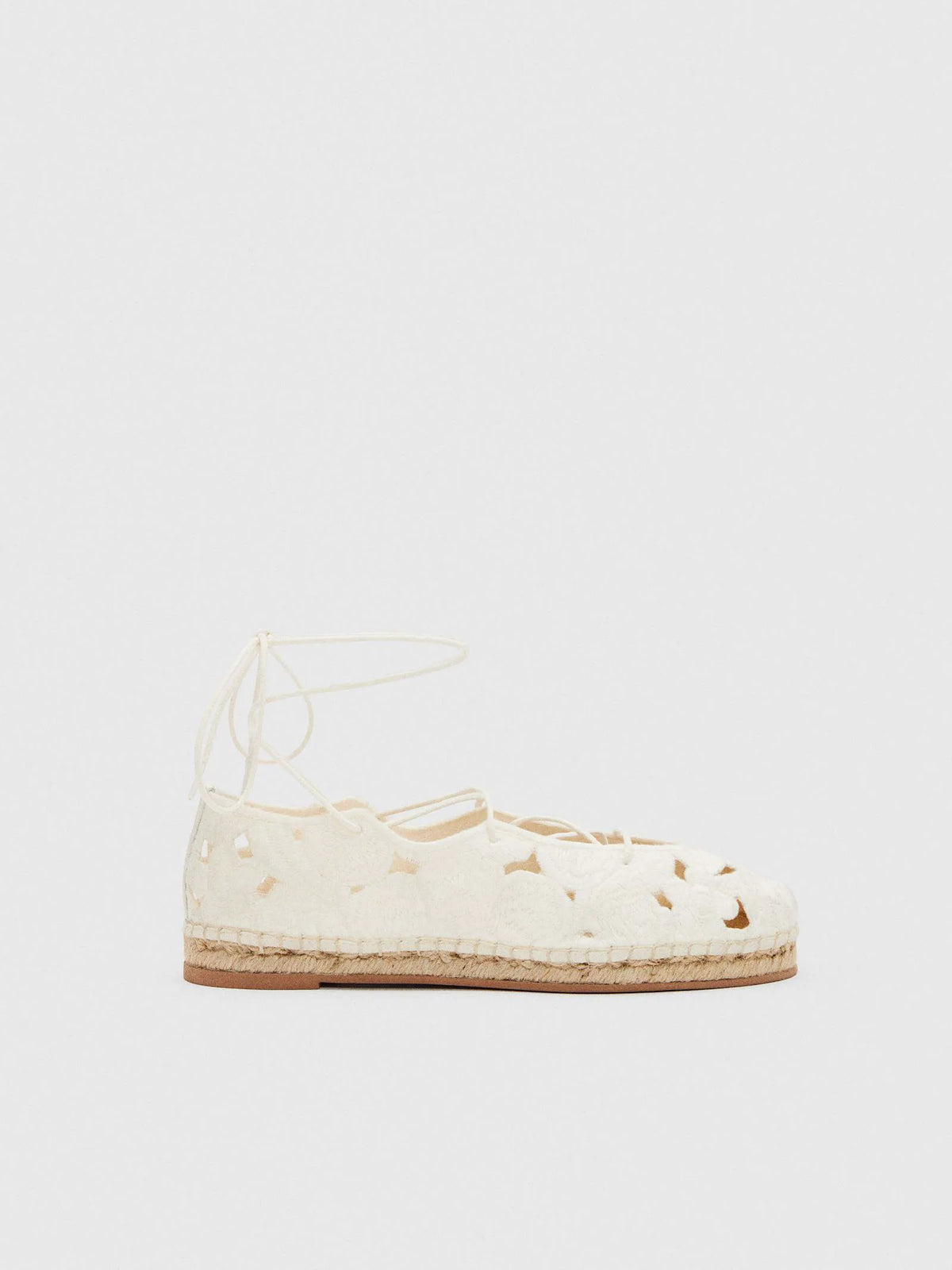 White Embroidered Linen