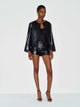 Black Patent Croc