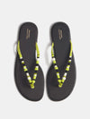 Lime Suede Black Satin