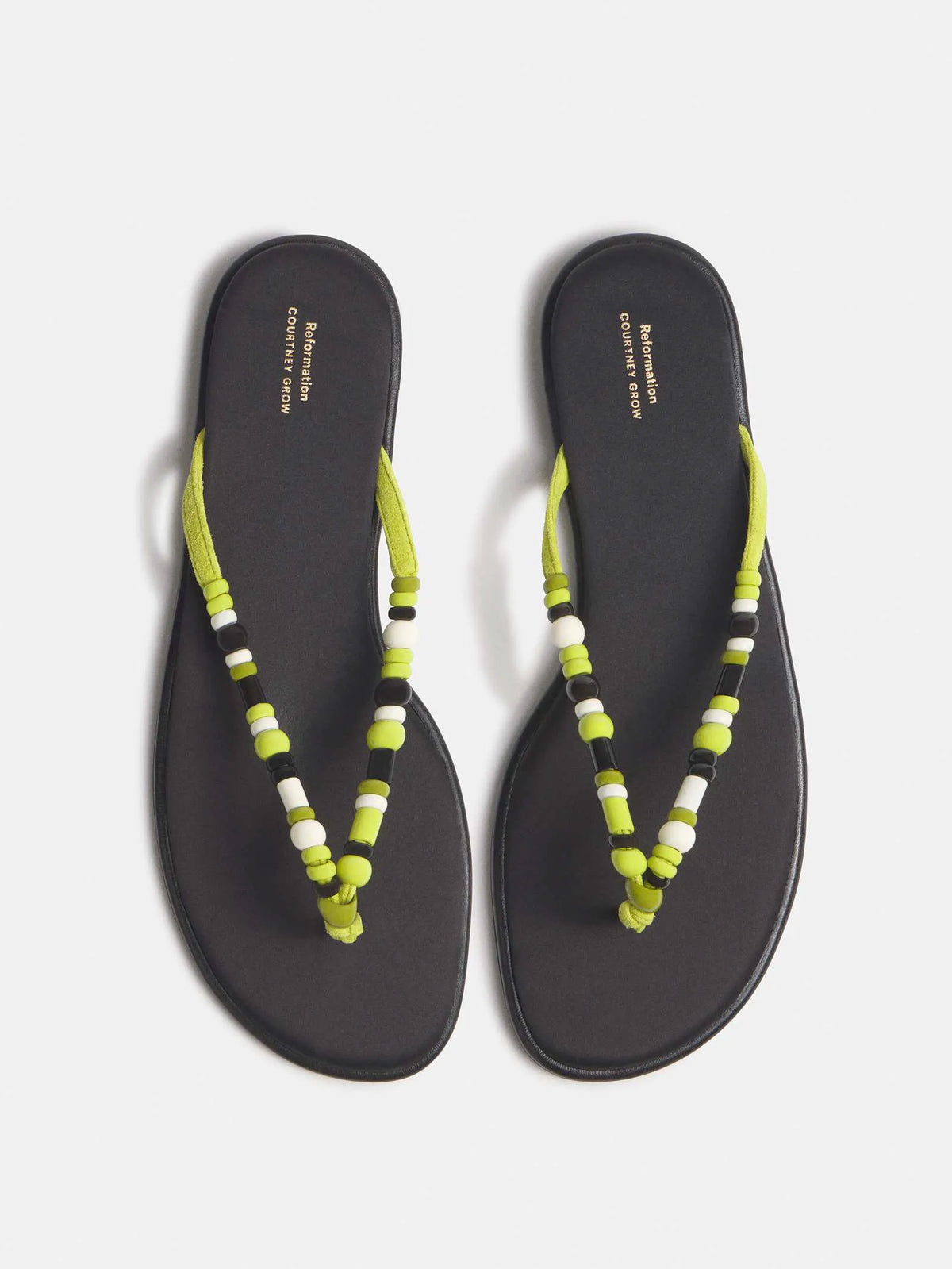 Lime Suede Black Satin