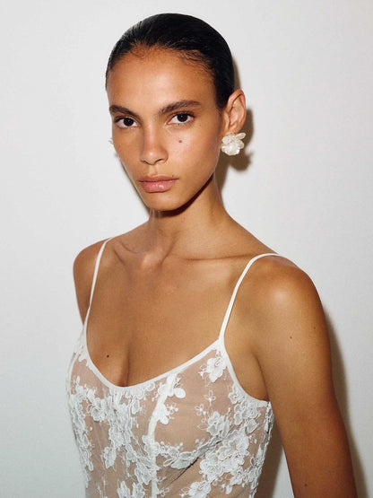 Ivory Bloom Lace
