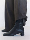 Black Stretch Leather