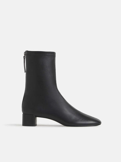 Black Stretch Leather