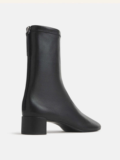 Black Stretch Leather