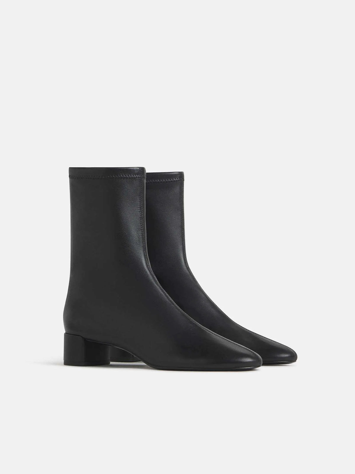 Black Stretch Leather