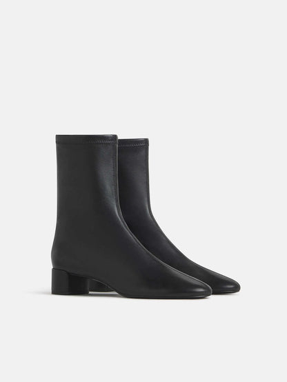 Black Stretch Leather