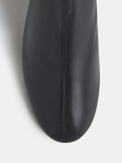 Black Stretch Leather