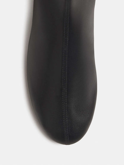 Black Stretch Leather