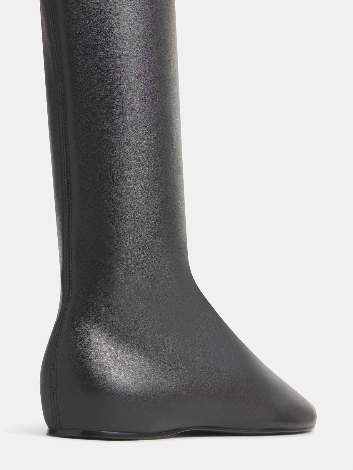 Black Stretch Leather